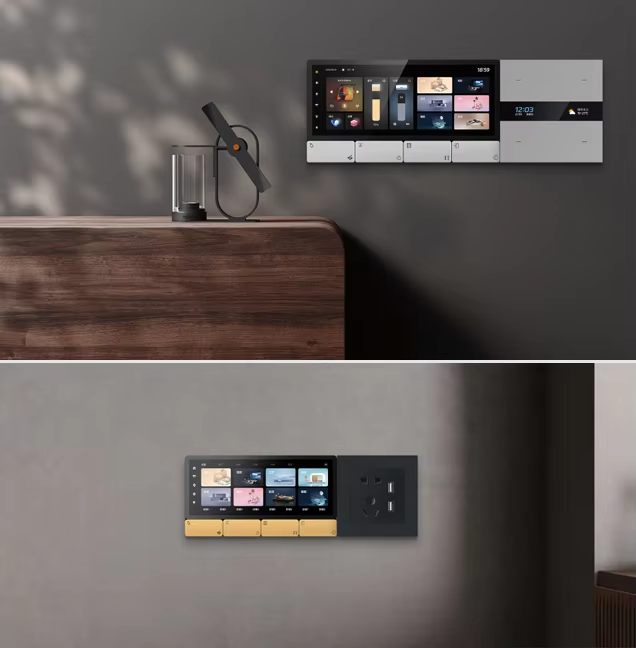 Smart Home Control Panel - F5 Tuya UK Touchscreen Muziekspeler Host