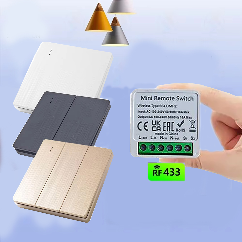 Smart Home Control Panel - Draadloze Smart Switch Licht 433 Mhz