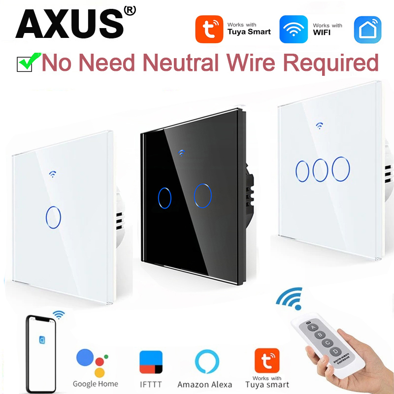 Tuya Smart Switch - AXUS EU WiFi Slimme Lichtschakelaars Zonder