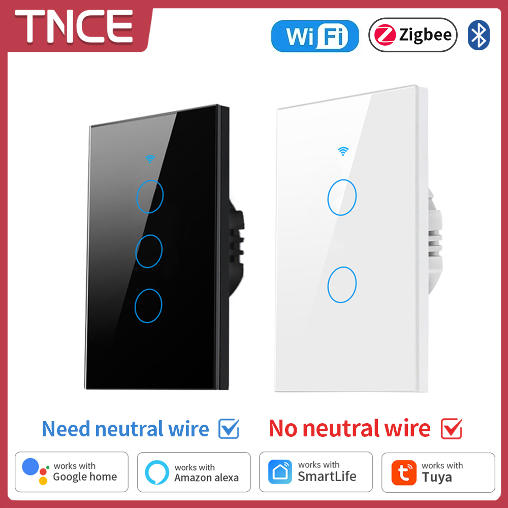 Tuya Smart Switch - Tnce Tuya Wifi/Zigbee Slimme Lichtschakelaar, Neutrale