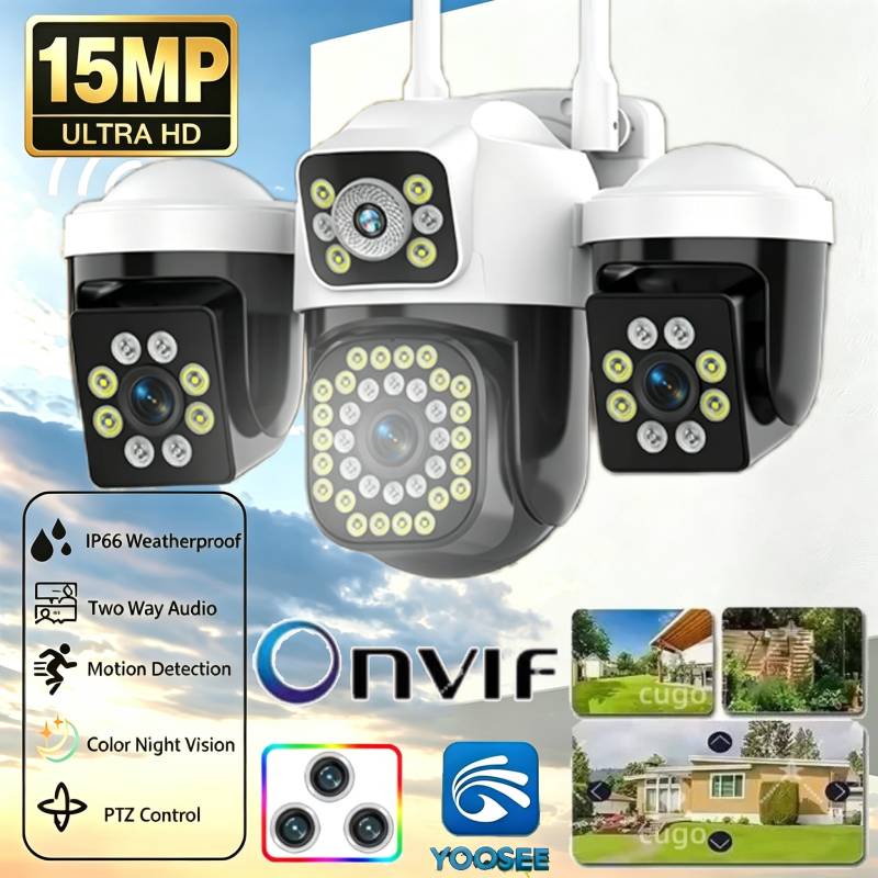 Smart Home Os - 15MP Drievoudige Lenzen Drievoudige Schermen PTZ