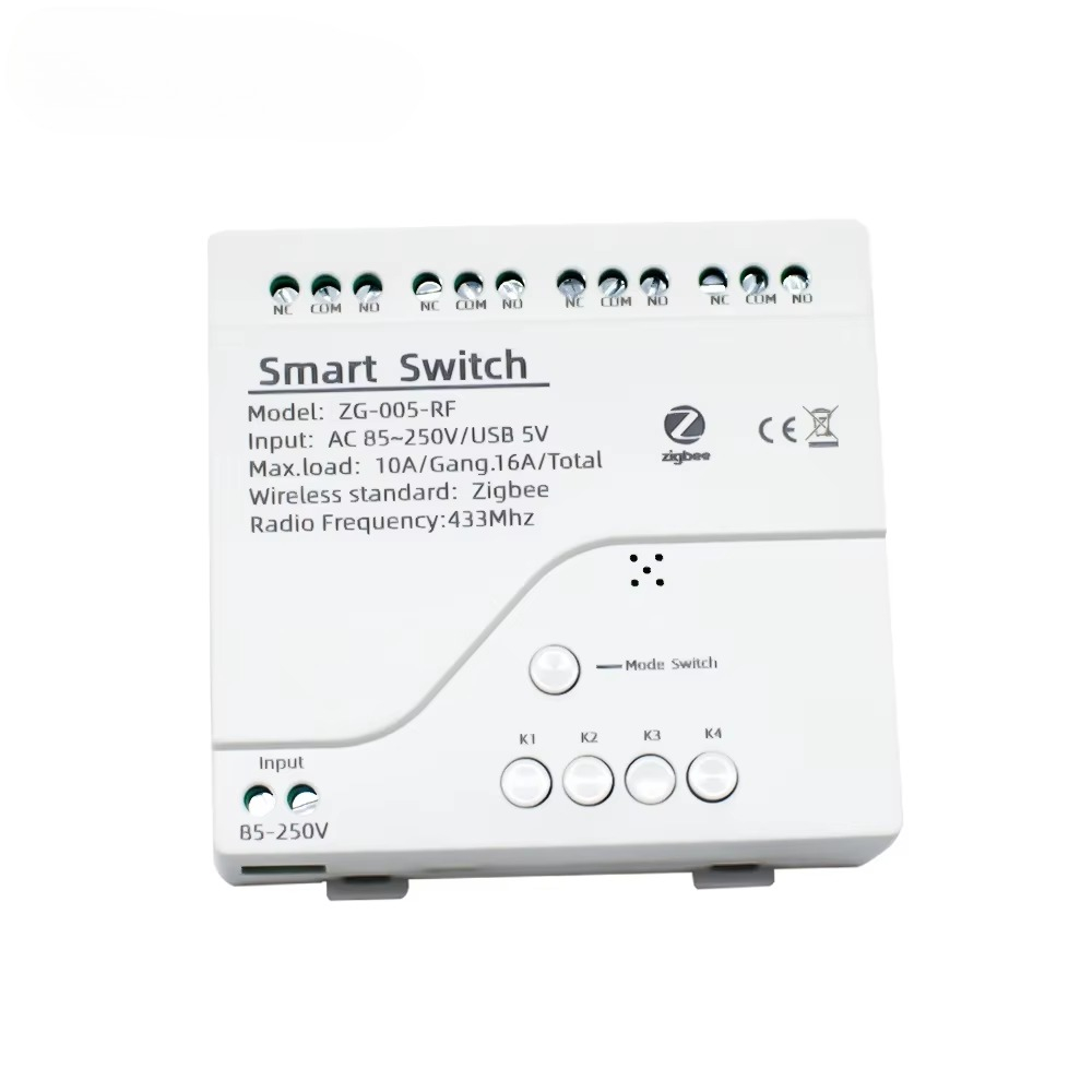 Tuya Smart Switch - Tuya 4CH Zigbee Schakelrelaismodule USB 5V