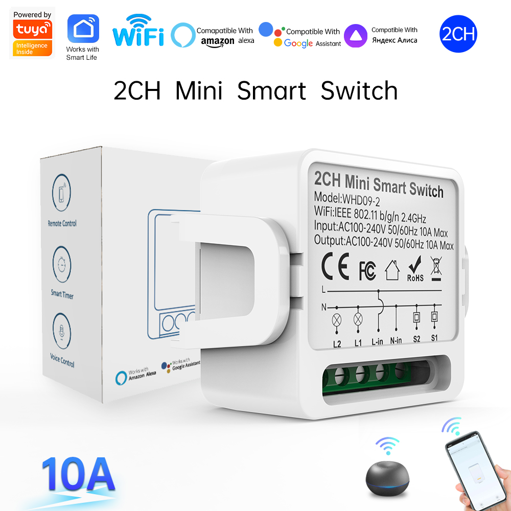 Tuya Smart Switch - 2-weg Tuya Smart Switch 2-voudige slimme