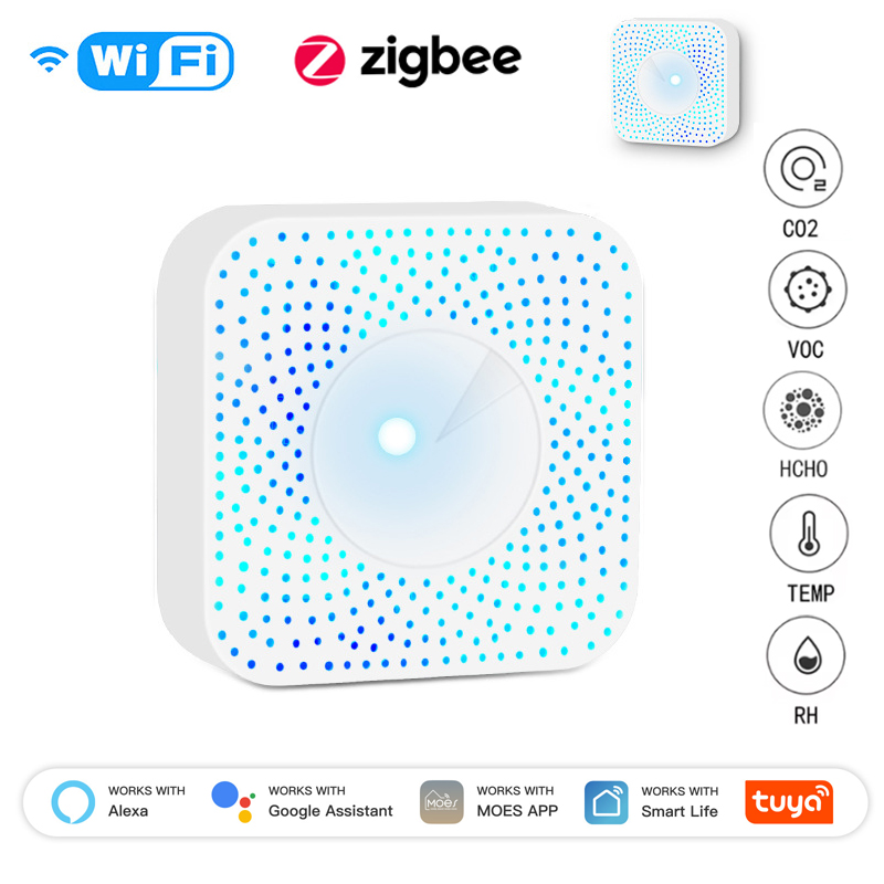 Wifi Thermostat - Tuya ZigBee/WiFi Luchtkwaliteitsdetector PM2.5 Formaldehyde VOC