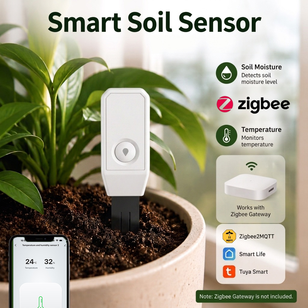Zigbee Bodemvochtigheidssensor - Smart Home Mqtt recensie en prijs