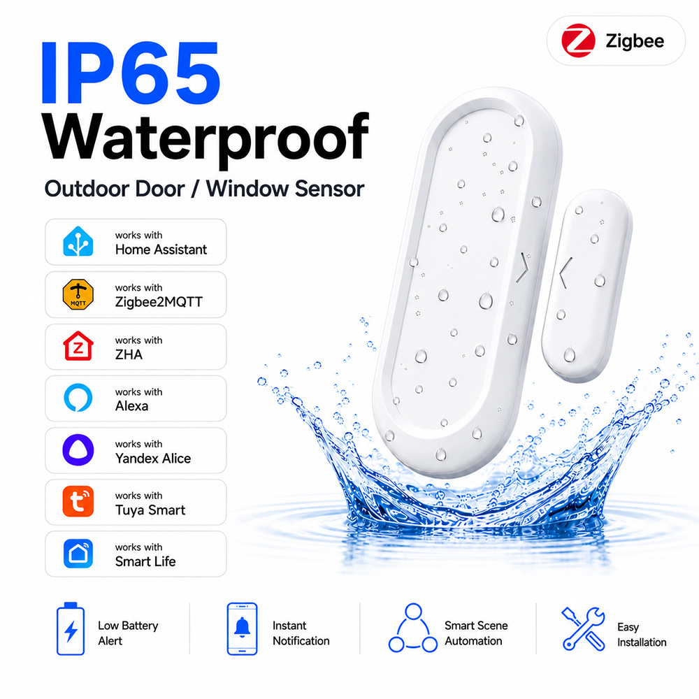 Deur- en raamsensor Zigbee 3.0 - Smart Home Zigbee Gateway recensie en prijs