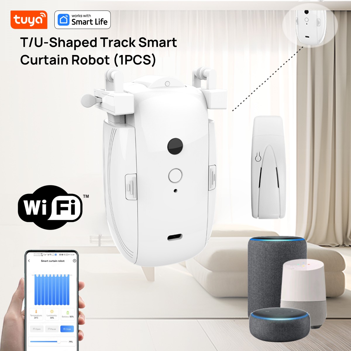 Tuya Smart WiFi-gordijnrobot ( - Smart Home Control Panel recensie en prijs