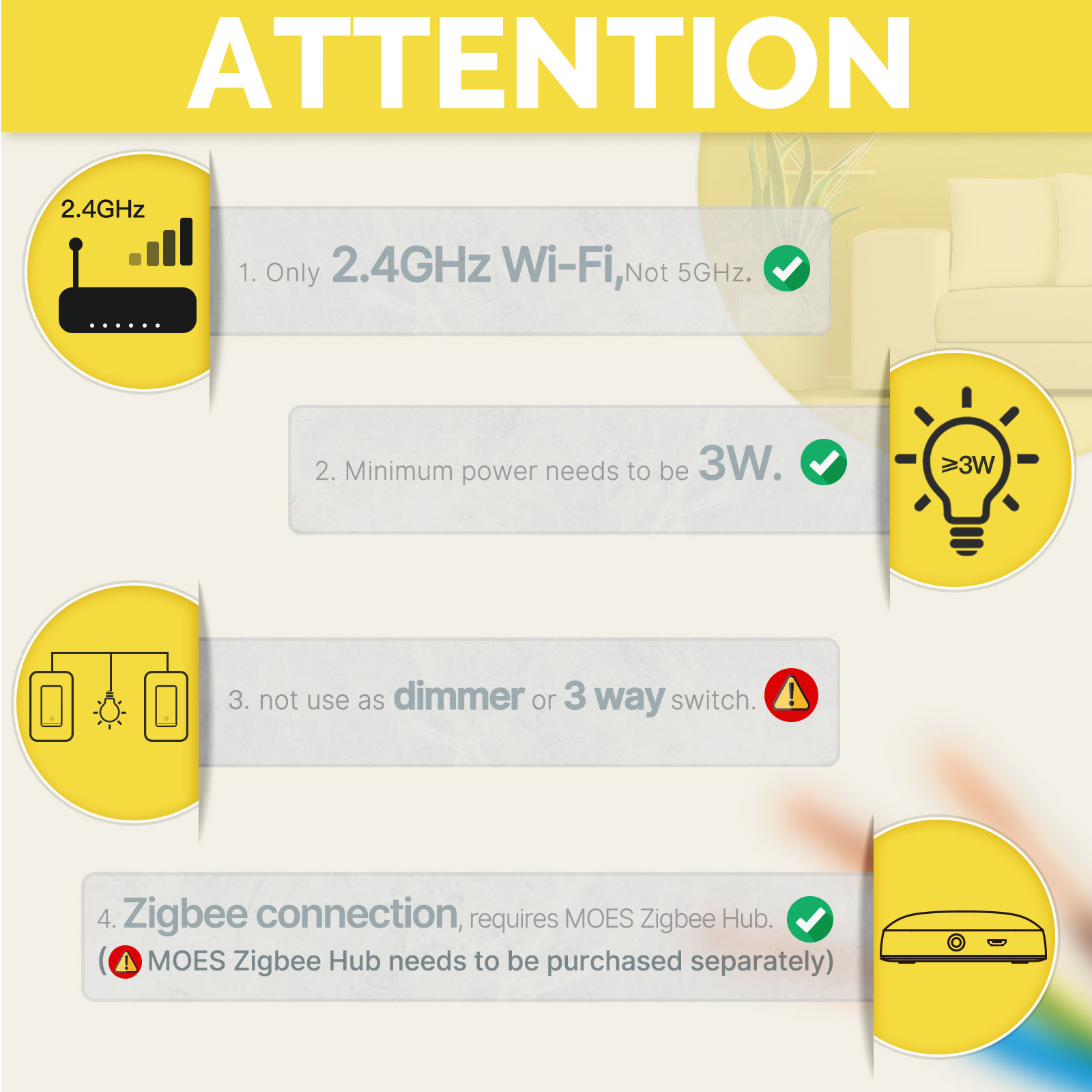 MOES US Standaard Zigbee Slimm - Smart Home Google Assistant recensie en prijs