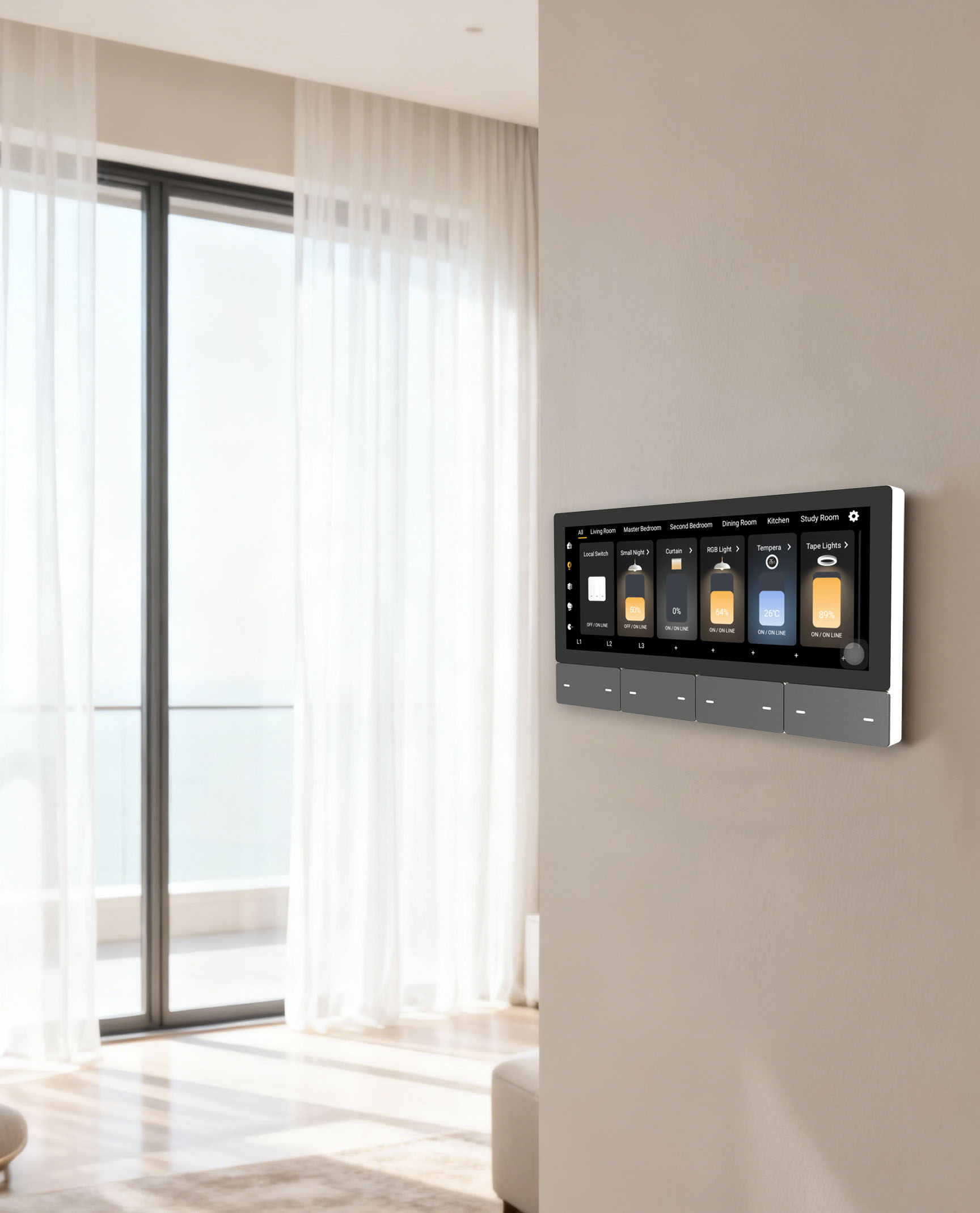 F5 Tuya UK Touchscreen Muzieks - Smart Home Control Panel recensie en prijs