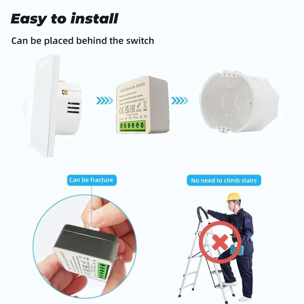 Draadloze Smart Switch Licht 4 - Smart Home Control Panel recensie en prijs