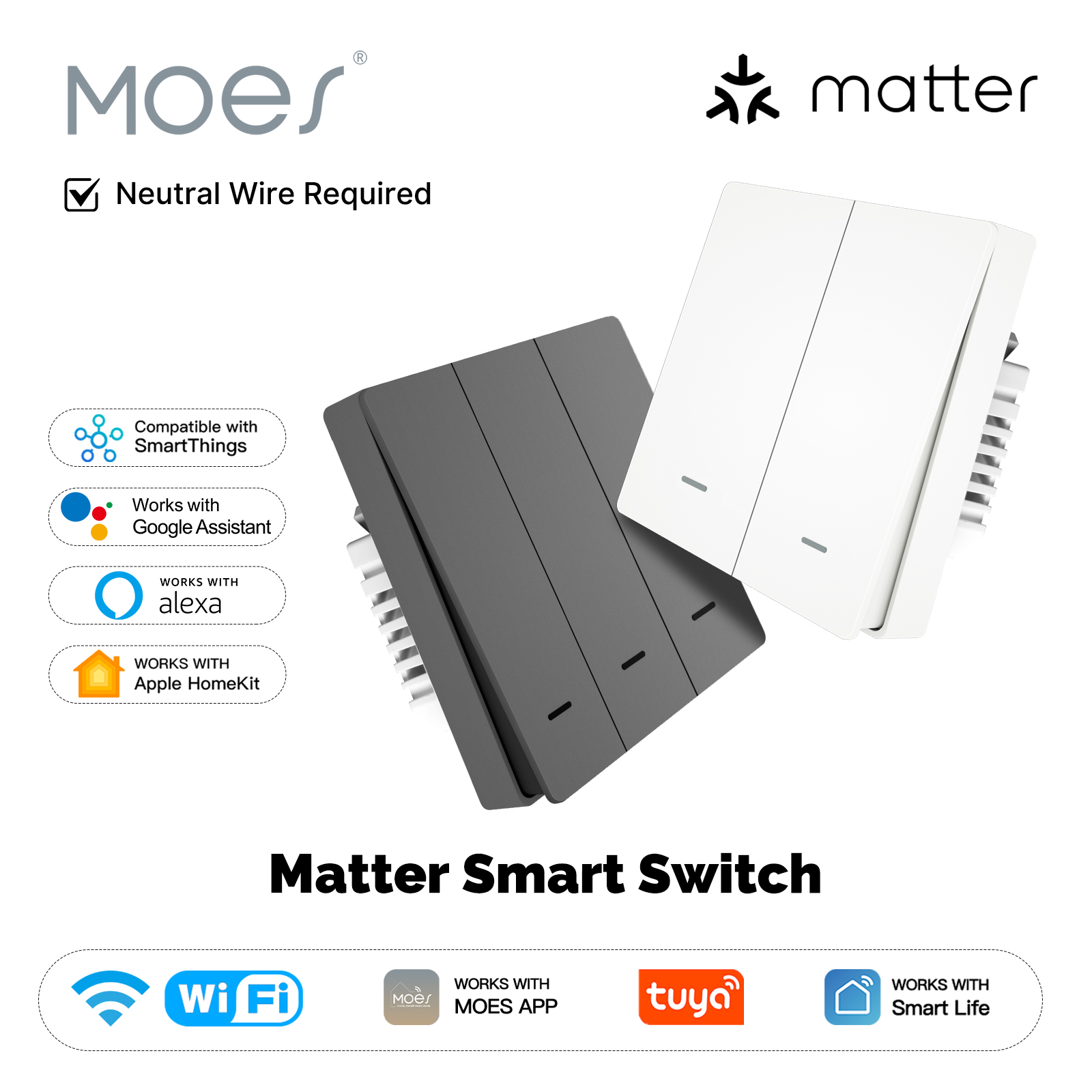 MOES Matter Tuya WiFi Smart Li - Tuya Smart Switch recensie en prijs