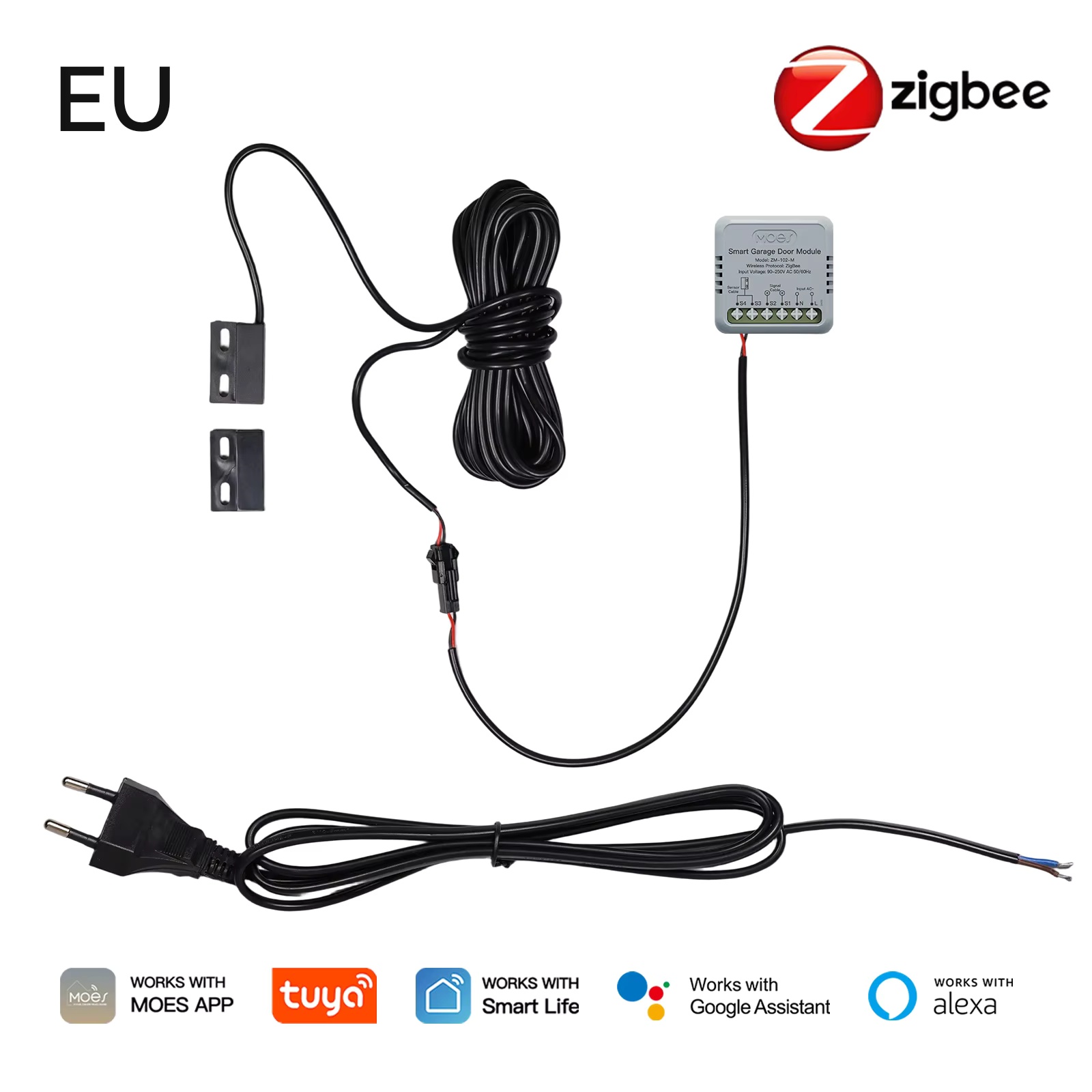 MOES Zigbee garagedeurcontroll - Smart Home Google Assistant recensie en prijs